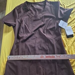 Cherokee Workwear Women’s Scrub Top - Brown